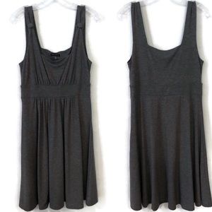 The Limited Gray pinafore dress